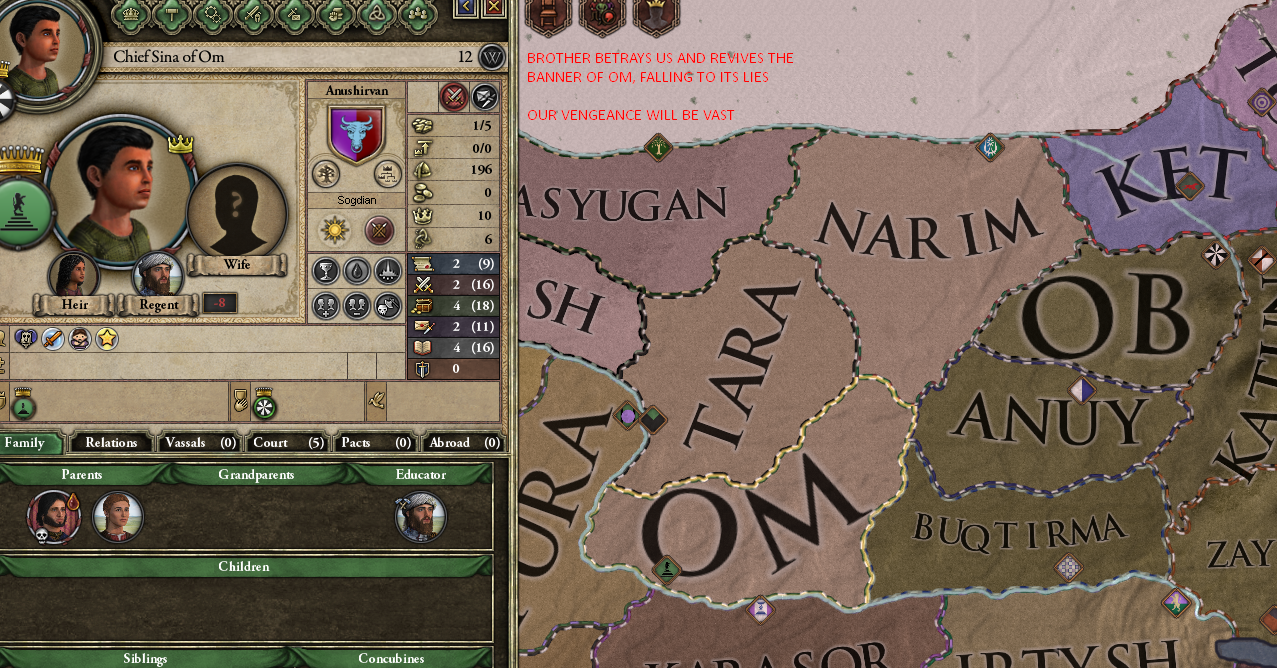 BROTHER BETRAYS US AND REVIVES BANNER OF OM. VENGEANCE